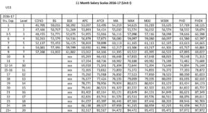 EACC Unit I 2016-17 Salary Scales - FINAL 11 month