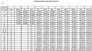 EACC Unit I 2016-17 Salary Scales - FINAL 12 month