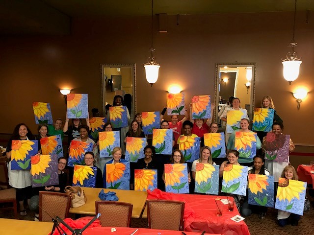 2018 paint night group